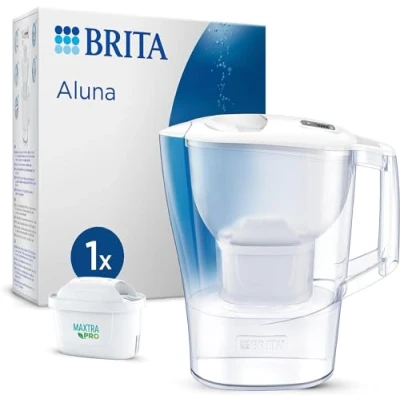 Abbildung von Brita Aluna, Pitcher water filter, 2.4 L, Transparent, White