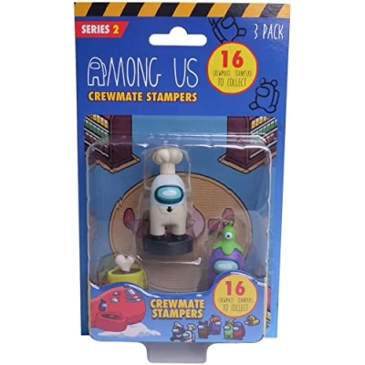 Abbildung von Among Us Crewmate Satz von 3 Figuren Briefmarken Serie 2 MIX (Zufallsgeneriertes Spielzeug)