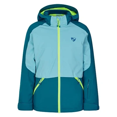 Abbildung von Ziener Mädchen AMELY Ski Jacke, Winter Jacke wasserdicht, winddicht, warm, blue sea, 104