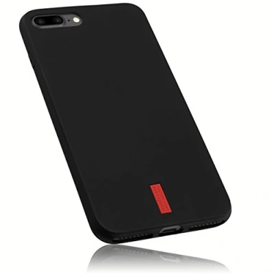 Abbildung von mumbi Hülle kompatibel mit iPhone 7 / 8 Handy Case Handyhülle double GRIP, schwarz