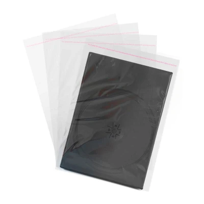 Abbildung von DVD Sleeve für 1 Hülle 100 Stück mit Lasche selbstklebend