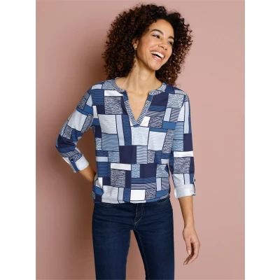 Abbildung von Classic Basics Langarmshirt &quot;Druck Shirt&quot;