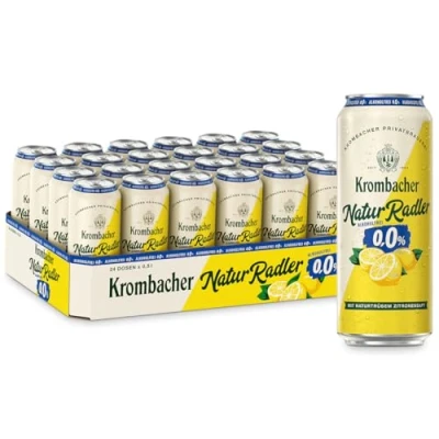 Abbildung von Krombacher Natur Radler o,0% Alkoholfrei Dose (24 x 0,5 l)