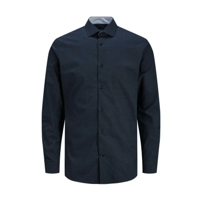Abbildung von Jack &amp; Jones Jprblaparker Detail L S NOOS Hemd, Herren, Größe: XS, Perfect navy