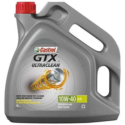 Abbildung von Castrol GTX Ultraclean A/B 10W 40 4l Motoröl 15F091 VOLKSWAGEN: TRANSPORTER 4 Bus, GOLF 3, Passat B5 GP Limousine, AUDI: A4 B6/B7 Cabrio