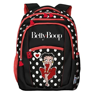Abbildung von Dohe Großer Rucksack 3 Fächer Größe 28 x 40 12 cm Betty Boop