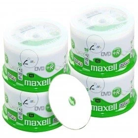 Abbildung von Maxell DVD+R 4.7 GB / 120 min, Full Printable, 200 Stück in Cakebox
