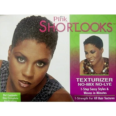 Abbildung von Luster&#039;s Luster Pink Shoortlooks Texturizer No Mix Lye One Complete Application