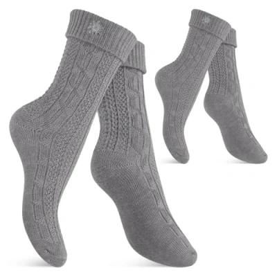 Abbildung von celodoro Trachtensocken Trachten Socken (2 Paar) mit Edelweiß Pin für Damen &amp; Herren