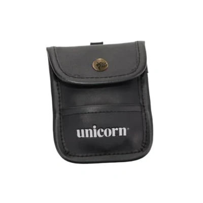 Abbildung von Unicorn Accessory Pouch, Zubehörbeutel, schwarzes Leder