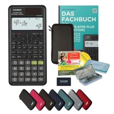 Abbildung von CALCUSO Streberpaket schwarz mit Taschenrechner Casio fx 87DE Plus 2nd Edition