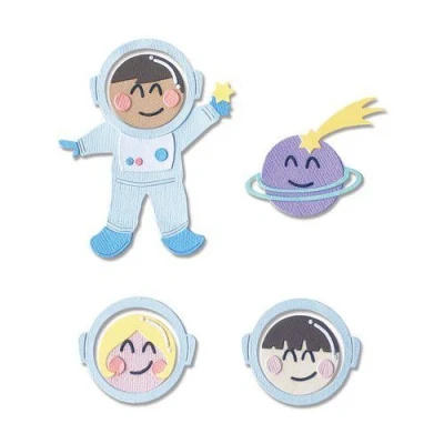 Abbildung von Sizzix Thinlits Die Set 13PK Astronaut (Works with 663559) 665090 Olivia Rose (01 21)