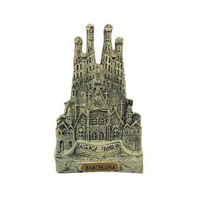 Abbildung von 3D Sagrada Familia Barcelona Spanien Kühlschrank Kühlschrankmagnet Touristische Souvenirs Handarbeit Harz Handwerk Magnetische Aufkleber Küche Dekoration Reise Geschenk