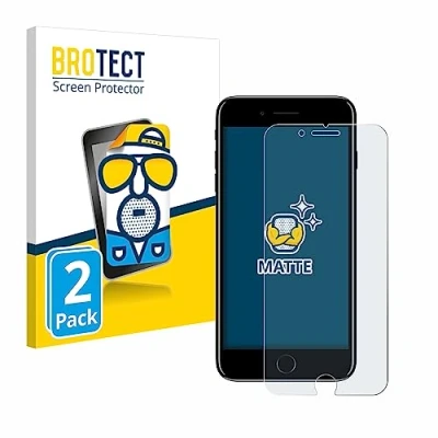 Abbildung von BROTECT Entspiegelungs Schutzfolie für Apple iPhone 7 Plus / 8 (2 Stück) Matte Displayschutz Folie, Anti Reflex, Fingerprint