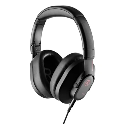 Abbildung von Austrian Audio Hi X20 Over Ear Kopfhörer, professionelle Kopfhörer mit Kabel (geschlossene Bauweise, X Treiber, Memory Foam Ohrpolster, faltbares Design, abnehmbares Kabel, präziser Klang), Schwarz