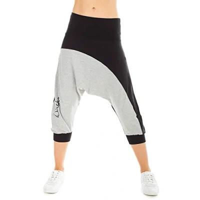 Abbildung von Winshape Unisex ¾ Jogginghose, Größe: Large, Black/grey