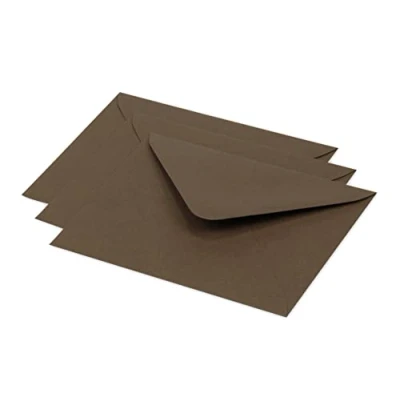 Abbildung von Clairefontaine 60179C Packung mit 20 Umschlägen Pollen 12,5x13,8 cm, 120g, gefüttert, ideal für Einladungen und Korrespondenz, Premium glattes Papier, Maulwurfsgrau, 1 Pack