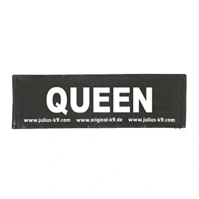 Abbildung von Julius K9 162LR K 30171 Klettaufschrift, QUEEN, klein, schwarz