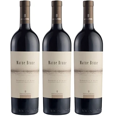 Abbildung von Fontanafredda Marne Brune Nebbiolo d&#039;Alba Rotwein Wein trocken Italien (3 Flaschen)