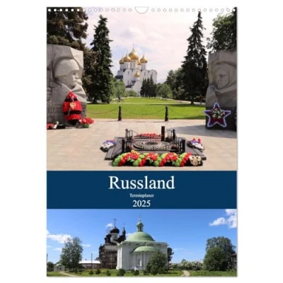 Abbildung von Russland Terminplaner (Wandkalender 2025 DIN A3 hoch), CALVENDO Monatskalender