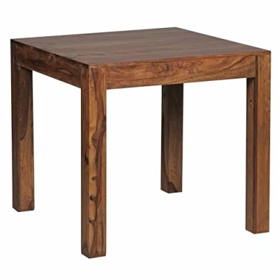 Abbildung von Design Esstisch quadratisch Massiv 80 x cm Sheesham Massivholz
