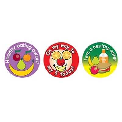 Abbildung von SuperStickers Sticker Solutions DBS221 Aufkleber für gesunde Ernährung, 54 Stück