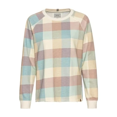 Abbildung von camel active MIT Karomuster Sweatshirt, Damen, Größe: Large, Yellow