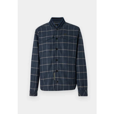 Abbildung von G STAR RAW Herren Bomber Collar Overshirt, Mehrfarben (rank blue dash check D20662 D406 G085), S