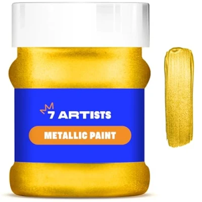 Abbildung von 7 Artists Acrylfarben Baroque Gold 230 ml Metallic Acrylfarbe Glitzer Lackfarbe Acryl Farbe