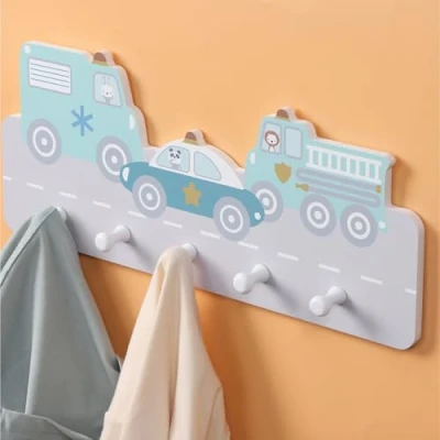 Abbildung von Navaris Kleiderhaken Garderobe für Kinder Kindergarderobe mit Haken Garderobenleiste, (1 St)