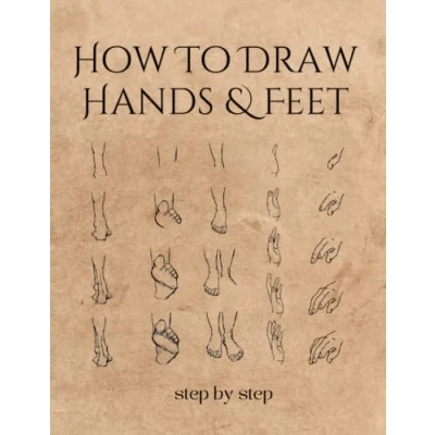 Abbildung von HOW TO DRAW HANDS And FEET: A Simple Easy step by Drawing Guide Book for Adults Creative gift artists.