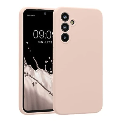 Abbildung von kwmobile Hülle kompatibel mit Samsung Galaxy A54 5G Case gummiert Silikon Handyhülle Schutzhülle Coconut Swirl