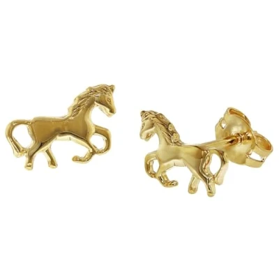 Abbildung von trendor Pferd Ohrringe für Kinder, Größe: One Size, Gold