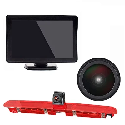 Abbildung von 1280 x 720 Pixels 1000TV Lines Auto Top Mount Third 3. Brake Bremsleuchte Kamera Bremslicht Rückfahrkamera für VW T6 Transporter Business MPV SUV Bus Wasserdicht+4.3&quot; Reverse Mirror