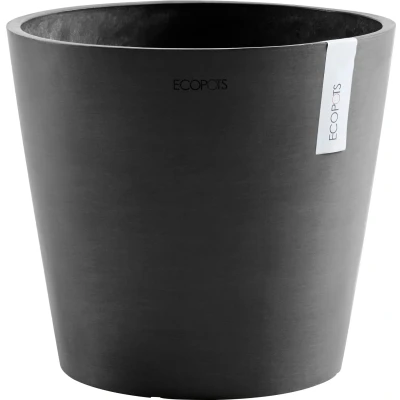 Abbildung von ECOPOTS Blumentopf &quot;AMSTERDAM Dark Grey&quot;, BxTxH: 30x30x26 cm, mit Wasserreservoir