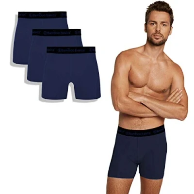 Abbildung von Bamboo Basics 3 PACK Panties, Herren, Größe: Medium, Navy