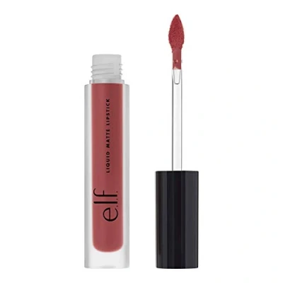 Abbildung von e.l.f. Liquid Matte Lipstick, lang anhaltendes mattes Finish, schnelltrocknend &amp; wischfest, Mauvelous, 0,10 Fl Oz (3mL)