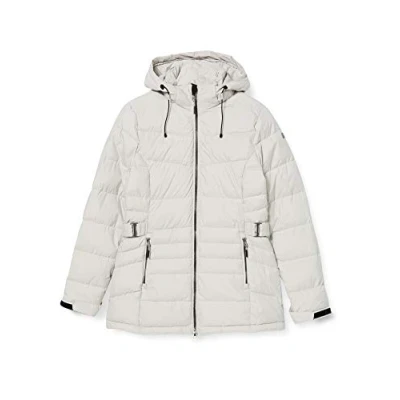 Abbildung von Killtec Damen Drinna Steppjacke/Jacke In Daunenoptik/Winterjacke Mit Abzippbarer Kapuze, 10.000 Mm Wassersäule, Hellgrau, 44