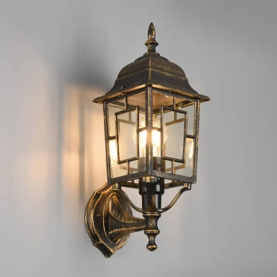 Abbildung von Trio Leuchten Außen Wandleuchte Volturno 205960128, Aluminium Druckguss, Glas klar, exkl. 1x E27