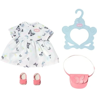 Abbildung von Baby Annabell Puppenkleidung Deluxe Kleid Set, 43 cm, mit Kleiderbügel