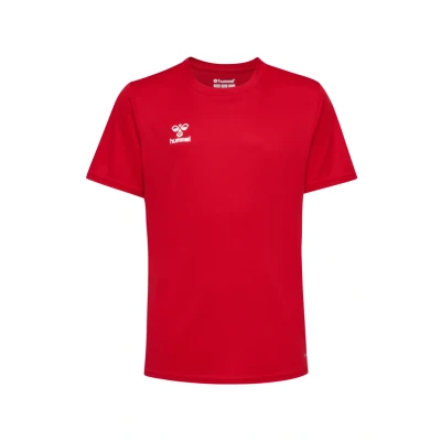 Abbildung von Hummel Essential SS Tshirt basic für Kinder, Größe: 152, True red