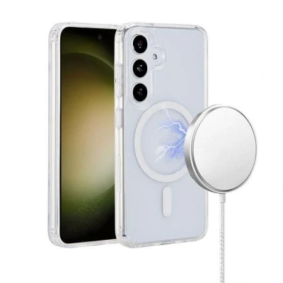 Abbildung von eSTUFF Samsung Galaxy S24+ INFINITE OSLO Magnetic Hybrid Cover Transparent