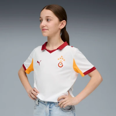 Abbildung von Puma Galatasaray SK 25/26 Auswärtstrikot Teenager Für Kinder Mit Plain White/Intense Orange Größe: 5 6Y