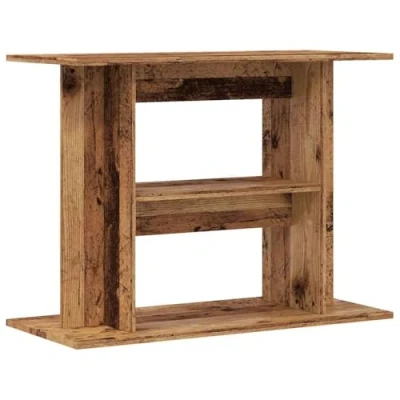 Abbildung von vidaXL Aquariumständer Altholz Optik 80x35x60 cm Holzwerkstoff, Aquarienschrank, Aquarienunterschrank, Aquarienständer, Aquariumunterschrank