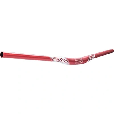 Abbildung von Funn Full On Mountainbike Lenker mit Lenkerklemme 31,8 mm und Breite 810 mm, robuster leichter Legierungs Riser für MTB, BMX Rennrad, Anstieg 15 (Rote)