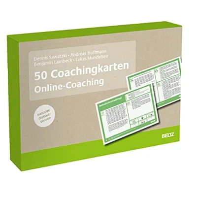Abbildung von 50 Coachingkarten Online Coaching: Das Methodenset für digital gestützte Beratung. Mit 16 seitigem Booklet.