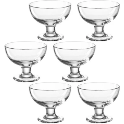 Abbildung von LEONARDO Servierschale CUCINA, Glas, auf Fuß, 360 ml, 4er Set