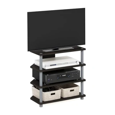 Abbildung von Furinno TV Schrank mit 4 Ablageflächen, holz, Espresso/Schwarz, 37.08 x 58.93 cm