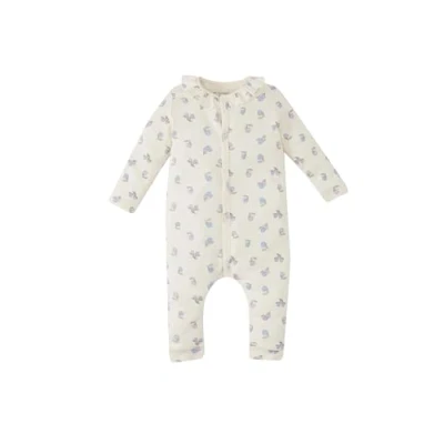 Abbildung von DeFacto Overalls &amp; Jumpsuits für Mädchen, Bequeme Baby Süßer Strampler Romper Overall Frühling,Ecru,9 12 Monate
