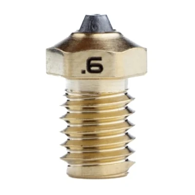Abbildung von Diamondback Düsen, Größe 0,6 mm, polykristalline Diamantspitze, 3D Drucker Düse (0,6 mm)